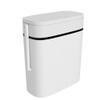 Leying Toilet Brush and Waste Bin Set,Bathroom Toilet Holder Brush Multifunction 3 In 1 14L Trash Can and Toilet Brush and Holder Set for Bathroom view 1