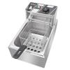 XDD Electric Deep Fryer w/Basket & Lid, Countertop Kitchen Frying Machine, Stainless Steel French Fryer for Turkey, French Fries, Donuts and More, 2.5KW (6L) view 3
