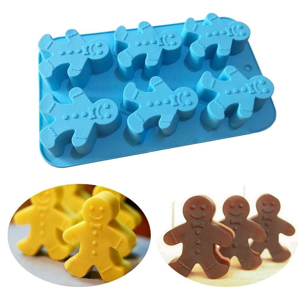 Silicone Molds Handmade Cake Soap Mold Tray Pan Doll Shape Fondant Chocolate Cookie Sugar Craft Mould DIY Cake Decorating Baking Tools c