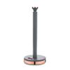 Tower T826133GRY Cavaletto Towel Pole Kitchen Roll Holder with Soft Underliner, Grey and Rose Gold view 1