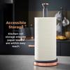 Tower T826133GRY Cavaletto Towel Pole Kitchen Roll Holder with Soft Underliner, Grey and Rose Gold view 3