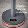 Tower T826133GRY Cavaletto Towel Pole Kitchen Roll Holder with Soft Underliner, Grey and Rose Gold view 4