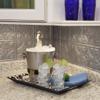 FASDE Traditional Style/Pattern 1 Decorative Vinyl 18in x 24in Backsplash Panel in Argent Silver (5 Pack) view 2