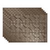 FASDE Traditional Style/Pattern 1 Decorative Vinyl 18in x 24in Backsplash Panel in Argent Bronze (5 Pack) view 1