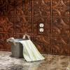 FASDE Traditional Style/Pattern 1 Decorative Vinyl 18in x 24in Backsplash Panel in Moonstone Copper (5 Pack) view 3