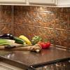 FASDE Traditional Style/Pattern 1 Decorative Vinyl 18in x 24in Backsplash Panel in Copper Fantasy (5 Pack) view 2