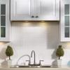 FASDE Traditional Style/Pattern 1 Decorative Vinyl 18in x 24in Backsplash Panel in Gloss White (5 Pack) view 2