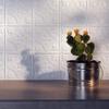 FASDE Traditional Style/Pattern 1 Decorative Vinyl 18in x 24in Backsplash Panel in Gloss White (5 Pack) view 4