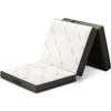 Cozzzi Folding Mattress - Twin Size Trifold Foam Mattress Topper with Removable Cover - Lightweight and Portable Sleeping Mat - Compact and Easy to Storage 75" x 31" x 4 (Grey) view 1