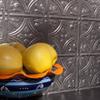 FASDE Traditional Style/Pattern 1 Decorative Vinyl 18in x 24in Backsplash Panel in Galvanized Steel (5 Pack) view 3