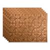 FASDE Traditional Style/Pattern 1 Decorative Vinyl 18in x 24in Backsplash Panel in Antique Bronze (5 Pack) view 1