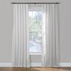 ChadMade Linen Cotton 2 Panels 27 Inch Wide by 108 Inch Long Curtains Room Darkening Pinch Pleated Draperies Living Room Patio Sliding Door Extra Long Drapes, Paper White, Cary Collection view 1