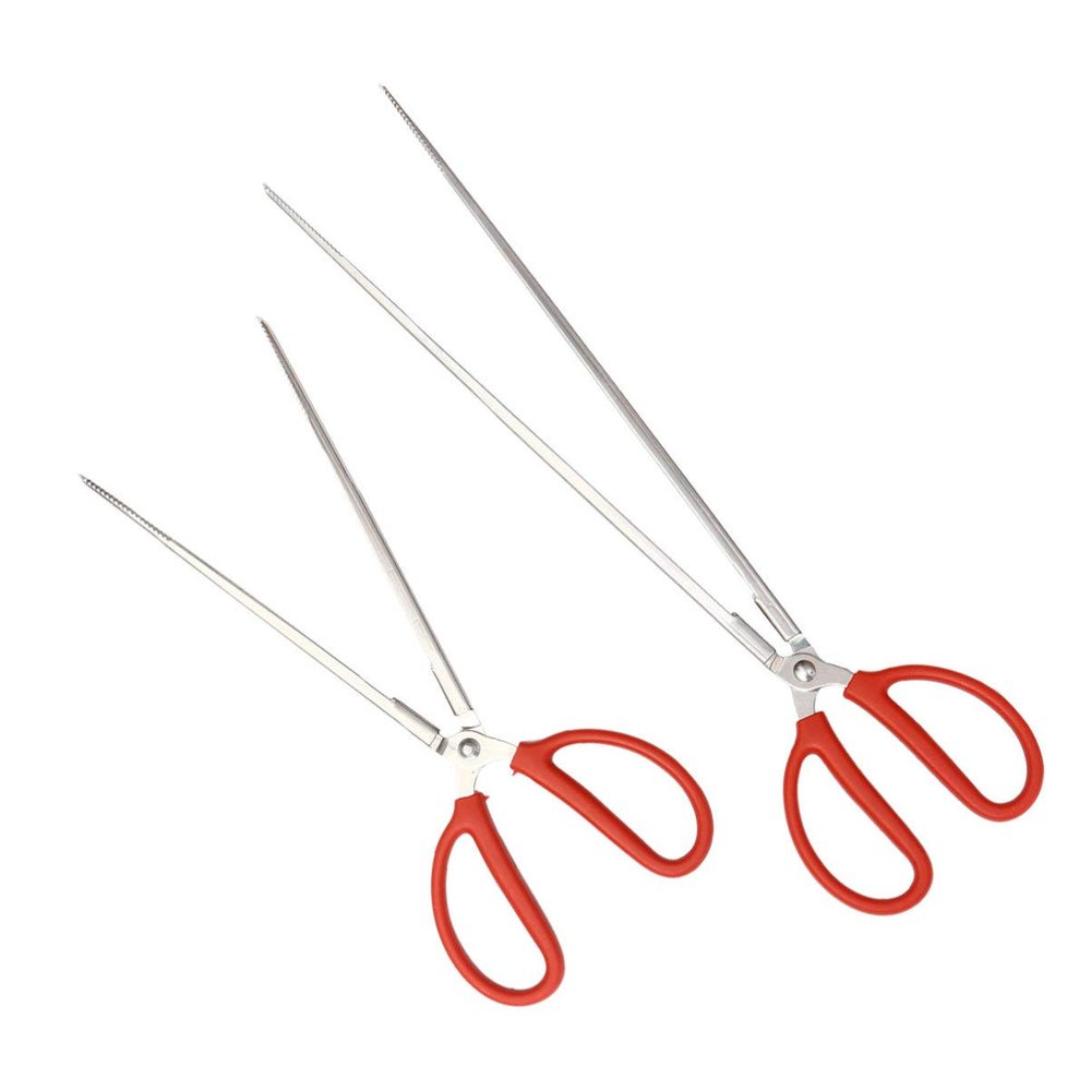 Cabilock 2pcs Eel and Crab Tongs Garbage Picker Tools for Outdoor Cleanup for Fishing Camping Bbq and Park Use