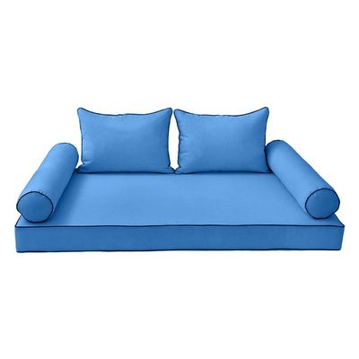DBM IMPORTS *Cover ONLY*-Style 4 Daybed Mattress Bolster Pillow Contrast Trim Twin-AD102