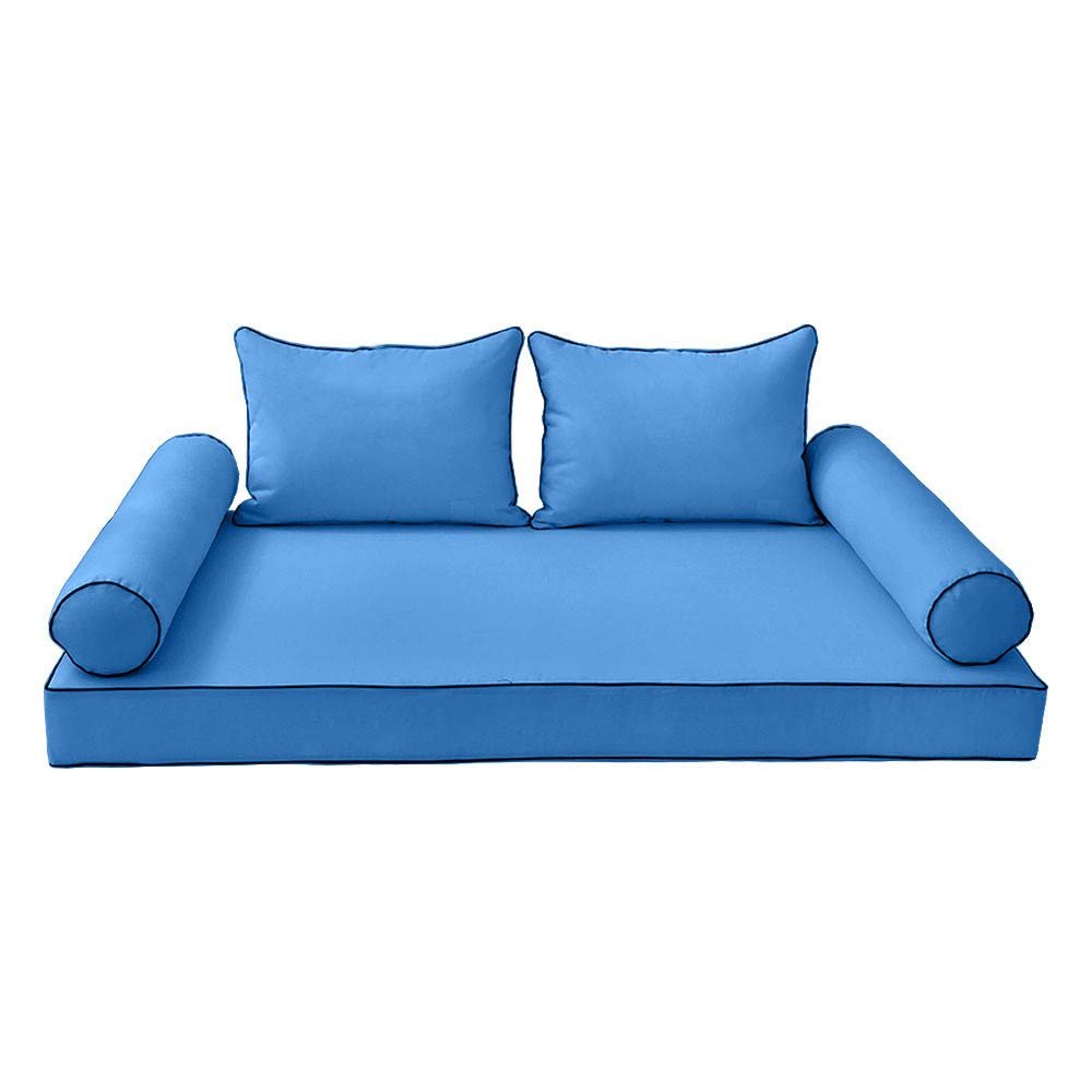DBM IMPORTS *Cover ONLY*-Style 4 Daybed Mattress Bolster Pillow Contrast Trim Twin-AD102