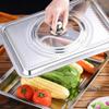Cabilock Stainless Steel Pot Lid Cover Protector for Kitchen Visible Lid Anti-oil Splashing Cookware for Home and Restaurant Use Kitchen Gadget view 3