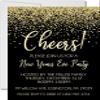 Gold And Black New Years Eve Invitations With Envelopes view 1