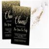 Gold And Black New Years Eve Invitations With Envelopes view 2