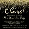 Gold And Black New Years Eve Invitations With Envelopes view 4