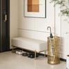 Edeco 19" Tall Modern Metal Umbrella Stand for Entryway, Round Cane and Walking Stick Holder with Drip Tray, Elegant Home & Office Foyer Decor, Gold view 2