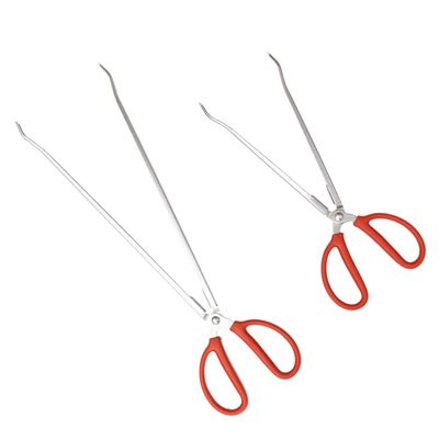 Cabilock 2pcs Eel Crab Tongs Curved Garbage Picker Tools for Outdoor Clean-up Lengths for Trash Mud Fish and Crab Collection