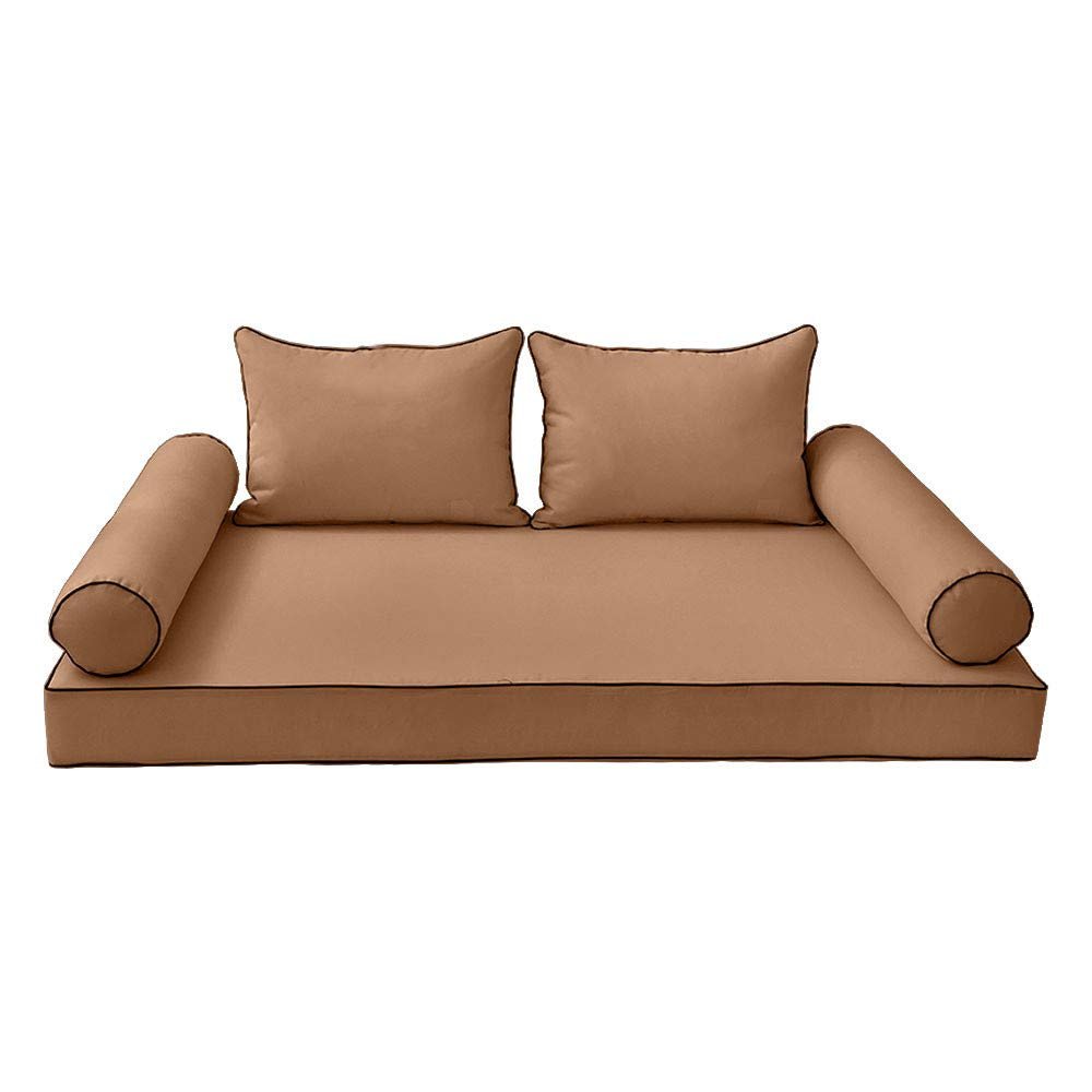 DBM IMPORTS *Cover ONLY*-Style 4 Daybed Mattress Bolster Pillow Contrast Trim Twin-AD104