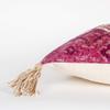 Rizzy Home Diamond 14" x 26" Poly Pillow with Cotton Viscose Velvet Cover-Pink view 2