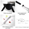0.3-15mm Adjustable Manual Frozen Meat Slicer - Cutting Machine with Safe Non-Slip Feet and 200mm Stainless Steel Blade for Beef Roll Meat,Black view 2