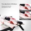 0.3-15mm Adjustable Manual Frozen Meat Slicer - Cutting Machine with Safe Non-Slip Feet and 200mm Stainless Steel Blade for Beef Roll Meat,Black view 3