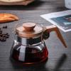 Coffee Maker Press Coffee Maker With Household Glass Coffee Pot Hand Coffee Pot Wooden Handle Glass Pot-Transparent Color (400Ml) view 3