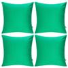 4-Pack 100% Cotton Comfortable Solid Decorative Throw Pillow Case,Thmyo Square Cushion Cover Pillowcase Sublimation Blank Pillow Covers DIY Throw Pillowcase for Sofa(20x20 inch/ 50x50cm,Bright Green) view 1