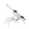 0.3-15mm Adjustable Manual Frozen Meat Slicer - Cutting Machine with Safe Non-Slip Feet and 200mm Stainless Steel Blade for Beef Roll Meat,White view 1
