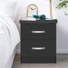 Better Home Products Night Stand 2 Drawers (Black) view 2