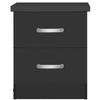 Better Home Products Night Stand 2 Drawers (Black) view 4