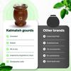 Kalmateh Traditional Yerba Mate Gourd 8.6 OZ, Modern Double Wall Stainless Steel Mate Cup with Bombilla, Filter Straw & Cleaning Brush, Design for Authentic Mate Experience - wood view 3