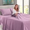 4PC Bed Sheet Set 100% Egyptian Cotton Sheets- 800 Thread Count 4 Pc King Sheets Cotton Lavender Bed Sheet with Pillowcases, Hotel Quality Fits Mattress Up to 26'' Deep Pocket. view 1