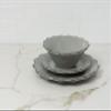 10 Strawberry Street Oxford Gray 24 Piece Dinnerware Set view 3