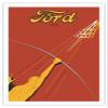 1933 Ford V-8 Model 40 - French - Vintage Automobile Poster - Fine Art Matte Paper Print (Unframed) 30x44in view 1