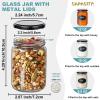 12oz Glass Jars with Lids, 20 Pcs Empty Candle Jars for Making Candle, Mason Canning Jars for Spice, Jam, Liquid, Baby Food Storage, Meal Prep, Craft, DIY Gift, Sample Container, Dishwasher Safe view 3