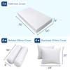 Prolinemax Style 4 - Mattress & Pillow Bolster Cushion for Outdoor Indoor Daybed Porch Swing Bed Contrast Trim Full Size AD102 | Covers ONLY | view 2