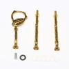 3 Tier Ceramic Cake Plate Stand Handle fittings/ Cupcake Stand Tower/ Dessert Stand/ Party Pastry Serving Platter/ Food Display Stand (gold Leaves) view 1