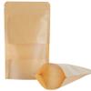 LZLPACKING Kraft Stand Up bags 100 Pcs,Brown Resealable Bags with Window for Home or Business,Coffee,Food Storage Bags,Sealable Bags for Packaging(3.95.9) view 1