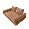 Prolinemax Style 4 - Mattress & Pillow Bolster Cushion for Outdoor Indoor Daybed Porch Swing Bed Contrast Trim Full Size AD104 | Covers ONLY | view 3