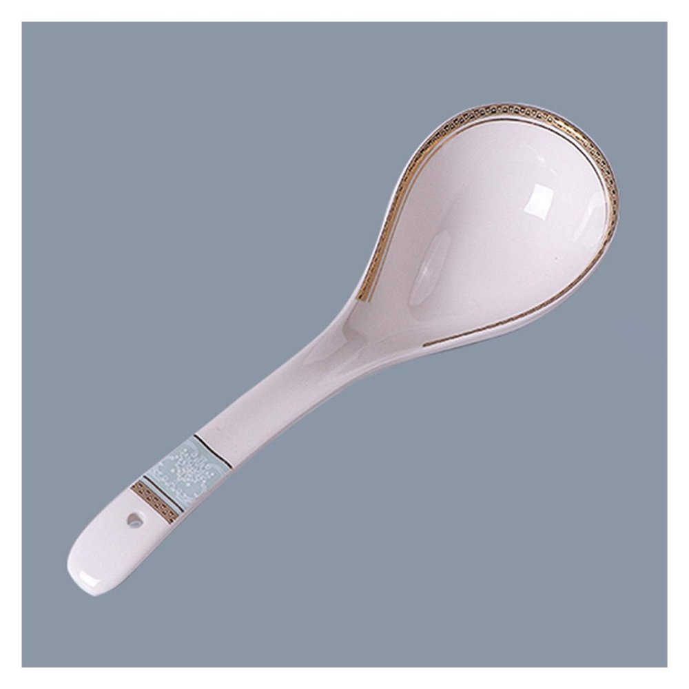 Professional Ladle High-quality Ceramic Small Spoons for Dinner Spoons and Spoons Household Tableware Soup Ladle (Color : 1 pack)