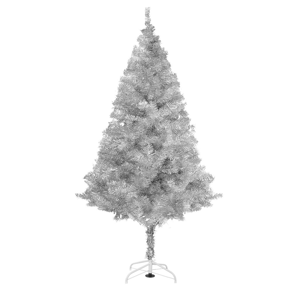 Arthas 6' Ft Tinsel Christmas Tree for Home Decor Xmas Holiday Seasonal Sparking Gorgeous Folding Artificial Christmas Tree (Silver)