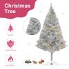 Arthas 6' Ft Tinsel Christmas Tree for Home Decor Xmas Holiday Seasonal Sparking Gorgeous Folding Artificial Christmas Tree (Silver) view 2