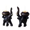 ornerx Tea Light Candle Holders Design of Lucky Elephant Valentines Day Set of 2 view 1