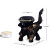 ornerx Tea Light Candle Holders Design of Lucky Elephant Valentines Day Set of 2 view 2