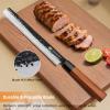 FINDKING Brisket Slicing Knife 12 Inch, Sharp Carving Knife for Meat, BBQ, High Carbon Steel Blade, African Rosewood Octagonal Handle (Dynasty Series) view 2