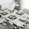 Home Brilliant Set of 6 Placemats Heat Resistant Dining Table Place Mats Kitchen Table Mats, Navy Blue view 2
